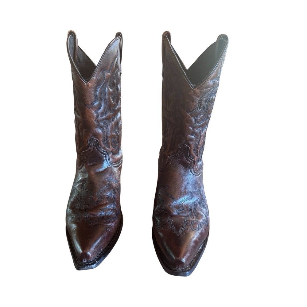 Laredo Men's Hawk Dark Brown Western Boots Size 13D Style 6862 Embroidered Shaft
